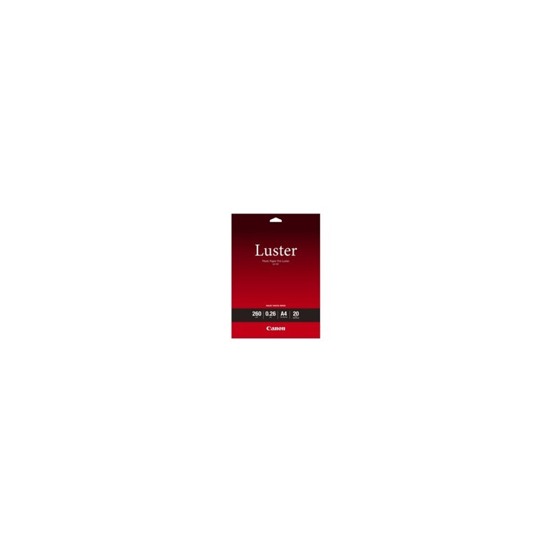 Papel fotografico canon lu - 101 a3 -  297x420mm -  260g -  brillo -  20 hojas