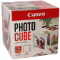 Papel canon pp - 201 5x5 pulgadas (40 hojas) + marco fotos xlboom acrlico 13x13cm + photo cube white - creative pack love - pink