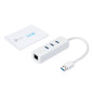 Adaptador usb a ethernet gigabit + hub de 3 puertos usb 3.0 tp link