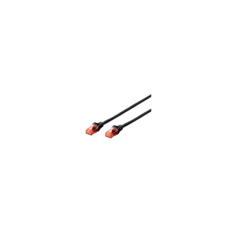 Cable red ewent latiguillo rj45 utp cat6 2m negro