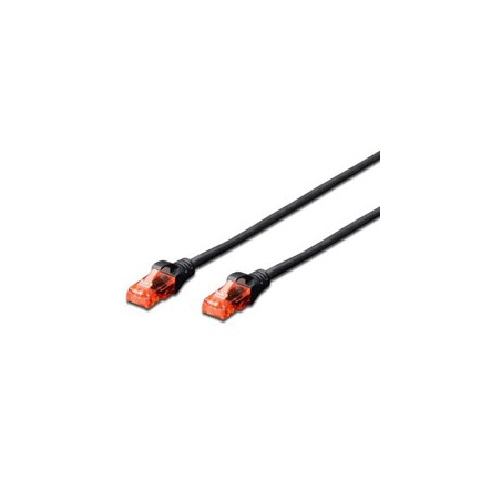 Cable red ewent latiguillo rj45 utp cat6 3m negro