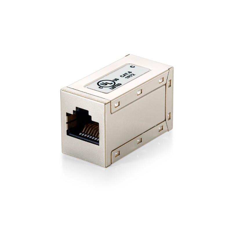 Adaptador rj45 equip cat6 apantallado hembra hembra