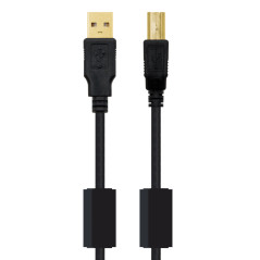 Nanocable 10.01.1205 USB cable USB 2.0 196.9" (5 m) USB A USB B Black