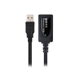 Cable amplificador de seal usb nanocable macho a hembra negro