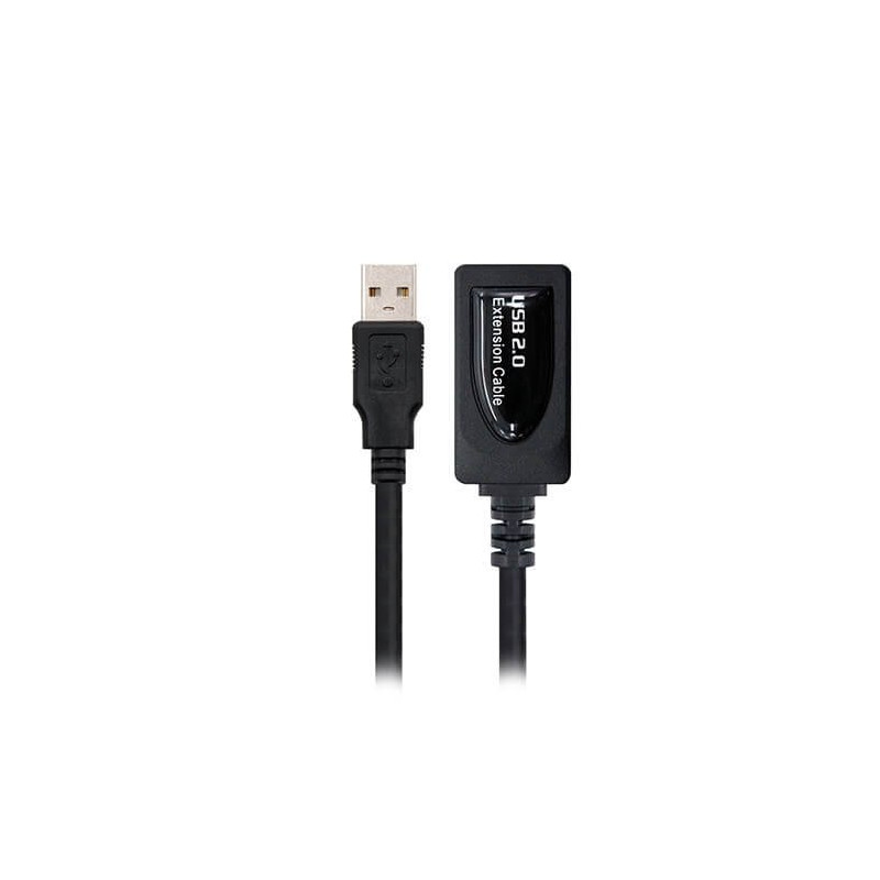 Cable amplificador de seal usb nanocable macho a hembra negro