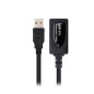Cable amplificador de seal usb nanocable macho a hembra negro