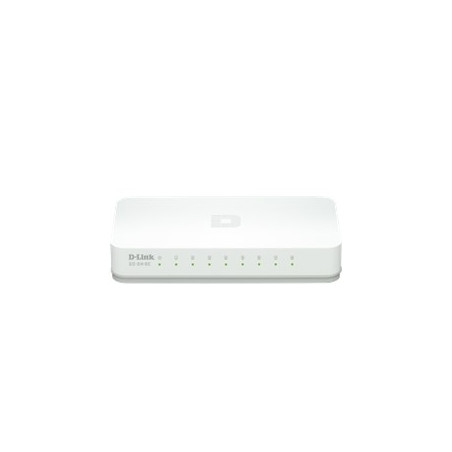 D-Link GO-SW-8E/E switch di rete Non gestito Fast Ethernet (10/100) Bianco