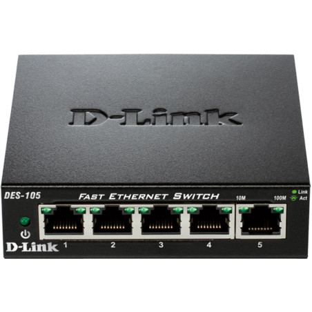 D-Link DES-105 Non gestito L2 Nero