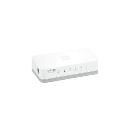 D-Link GO-SW-5E/E switch di rete Non gestito Fast Ethernet (10/100) Bianco