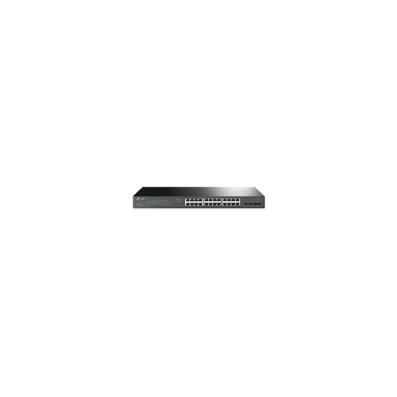 Switch 28 puertos 10 - 100 - 1000 poe 250w +4 sfp gestion l2+ tp - link