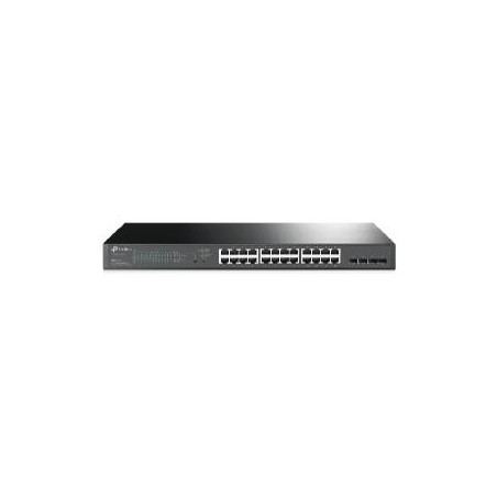 Switch 28 puertos 10 - 100 - 1000 poe 250w +4 sfp gestion l2+ tp - link
