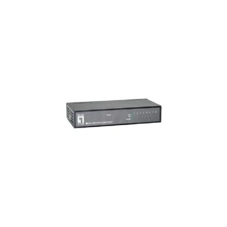 LevelOne GEU-0822 switch di rete Non gestito Gigabit Ethernet (10/100/1000) Nero
