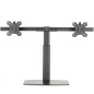 Soporte de mesa ewent ew1538 con resorte de gas para 2 monitores de hasta 27 pulgadas