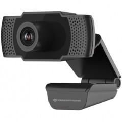 Webcam fhd conceptronic amdis01b - 1080p - usb - 30 fps - angulo vision 90 - foco manual - microfono integrado