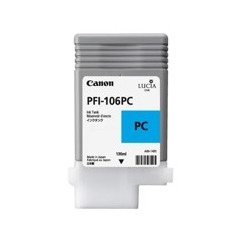 Cartucho canon pfi106pc foto cian ipf6300s -  ipf6400s -  ipf6300 -  ipf6350 -  ipf6400 -  ipf6450
