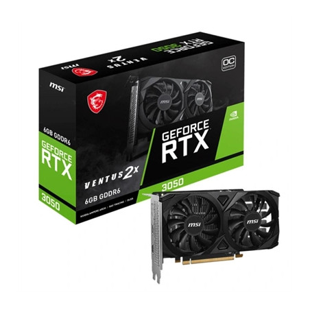 Tarjeta grafica msi nvidia geforce rtx 3050 ventus 2x oc 6gb gddr6