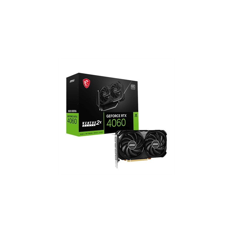 Tarjeta grafica msi vga nvidia rtx 4060 ventus 2x black 8g oc