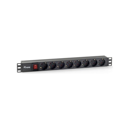 Equip 333283 power distribution unit (PDU) 8 AC outlet(s) 1U Black