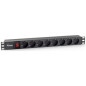 Equip 333283 power distribution unit (PDU) 8 AC outlet(s) 1U Black Equip 333283 power distribution unit (PDU) 8 AC outlet(s) 1U Black