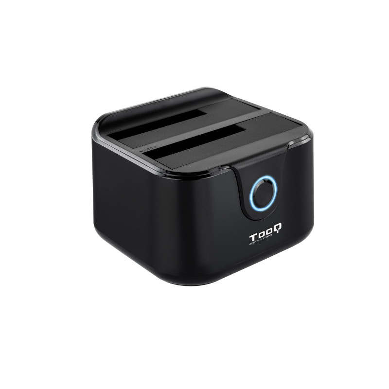 Base dock discos sata tooq 2 bahias 2.5 pulgadas -  3.5 pulgadas - usb 3.0 - funcion clonacion