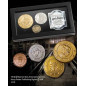 Replica the noble collection harry potter monedas de gringotts expositor