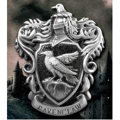 Escudo de pared the noble collection harry potter casa ravenclaw resina 20 x 28 cm