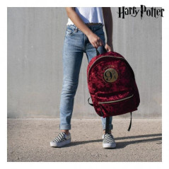 Mochila casual terciopelo cerd harry potter anden 9 3 - 4 burdeos 40 cm