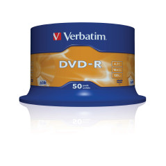 Verbatim dvd - r 4.7gb 16x tarrina 50 unidades advanced azo