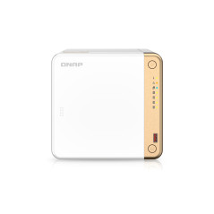 QNAP TS-462-4G NAS/storage server Tower Intel® Celeron® N4505 4 GB DDR4 0 TB QNAP QTS White