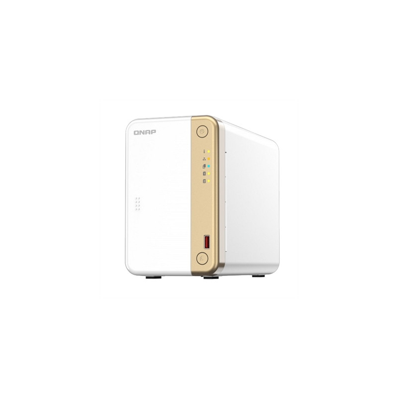 Servidor nas qnap ts - 262 - 4g 2xhdd - bay 1x2.5gbe 4xusb