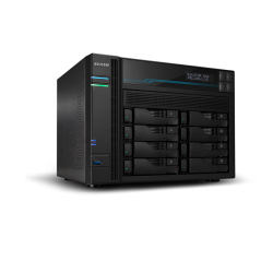 Servidor nas asustor tower 10 bay quad - core 8gb ddr4 10 gbe x 2 2.5 gbe x 2 usb 3.2