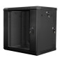Armario lanberg mural doble seccion rack 19 pulgadas 12u - 600x600 negro