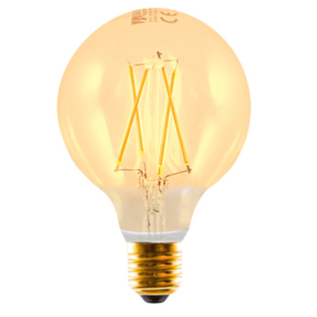 Bombilla led silver electronic filamento edison globo 3w25w -  e27 -  2.200k -  320 -  330 lm -  luz extra calida -  a++