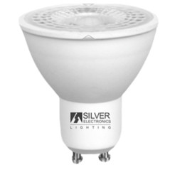 Bombilla led silver electronic eco dicroica 5w35w -  gu10 -  6000k -  38 -  381 lm -  luz fria -  a+