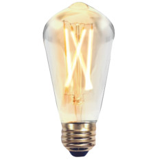 Bombilla led silver electronic filamento edison pera 2w20w -  e27 -  2.200k -  320 -  220 lm -  luz extra calida -  a++