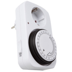 Programador silver electronic analgico -  24 horas -  3600w -  250v -  16a -  50hz -  ip 20 -  ajustable 15 minutos -  24h negro