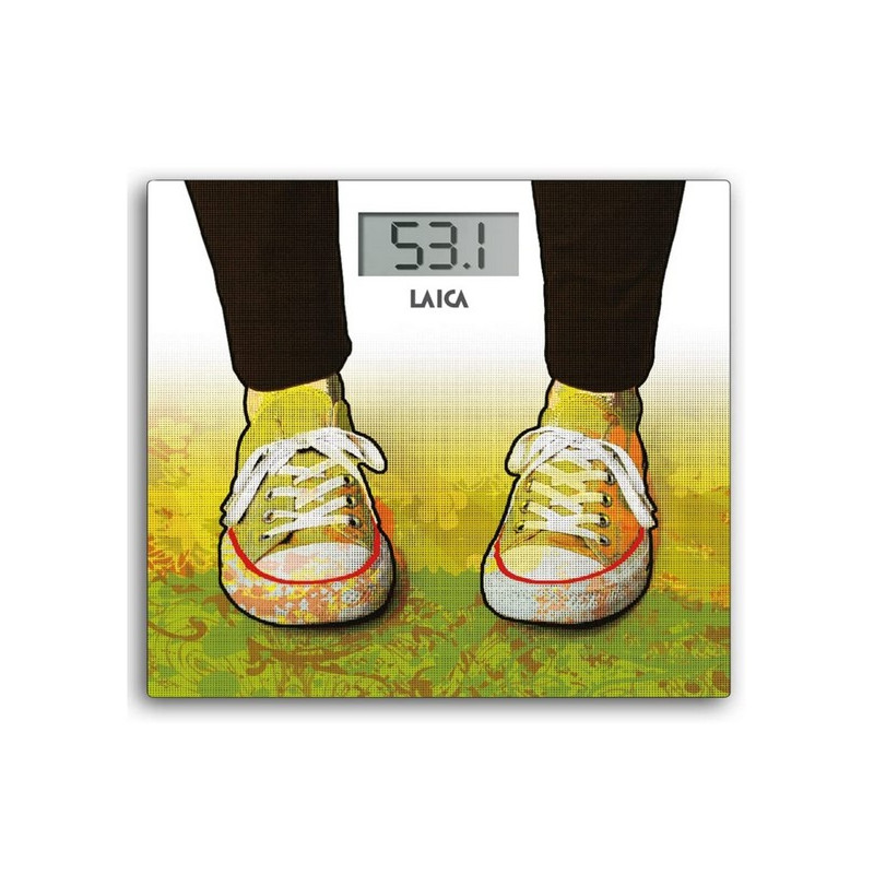 Bascula de bao electronica laica ps1079 diseo zapatillas 180kg