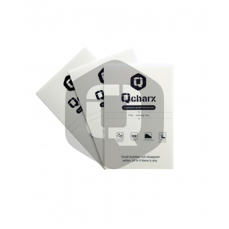 Laminas de proteccion frontales qcharx hidrogel resistencia qx qx1 lite 10 unidades