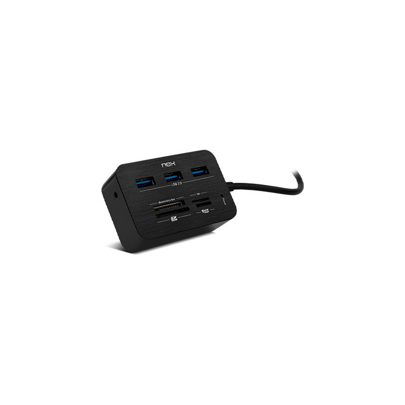 LECTOR DE TARJETAS + HUB USB 3.0 NOX READER ONE