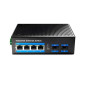 HUB SWITCH CUDY IG1004S2P INDUSTRIAL