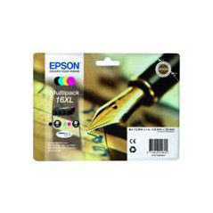 Multipack tinta epson t163640 xl wf - 2010 - 2510 - 2520 - 2530 - 2540 -  pluma
