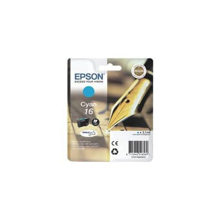 Cartucho tinta epson t162240 cian  wf - 2010 - 2510 - 2520 - 2530 - 2540 -  pluma
