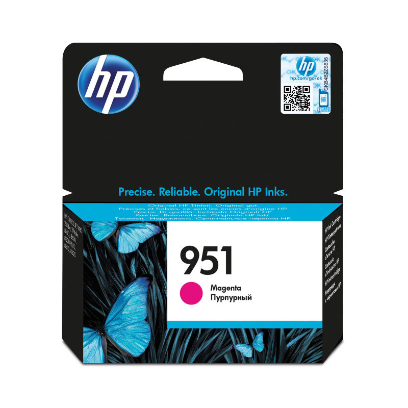 HP Cartucho de tinta original 951 magenta HP Cartucho de tinta original 951 magenta