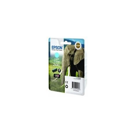 Cartucho tinta epson t243540 cian claro xl  xp - 750 c13t24354010 -  elefante