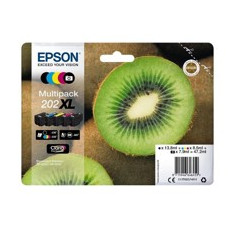 Multipack cartucho tinta epson 202xl c13t02g74010 5 colores claria kiwi