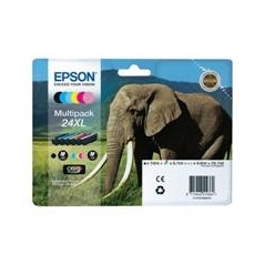 Multipack tinta epson t243840 6 colores 24xl expresion photo xp - 950 -  elefante