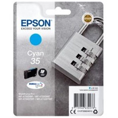 Cartucho tinta epson c13t35824010 cian durabrite ultra ink 35 -  650 paginas candado