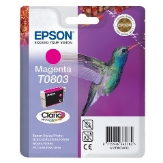 Cartucho tinta epson t0803 magenta 7.4ml stylus photo r265 -  285 -  360 -  rx560 -  585 -  685 -  colibri