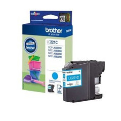 Cartucho tinta brother lc221c cian 260 paginas dcpj562dw -  mfcj480dw -  mfcj680dw