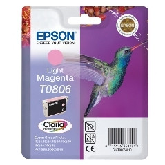 Cartucho tinta epson t0806 magenta claro 7.4ml stylus photo r265 -  360 -  rx560 -  colibri